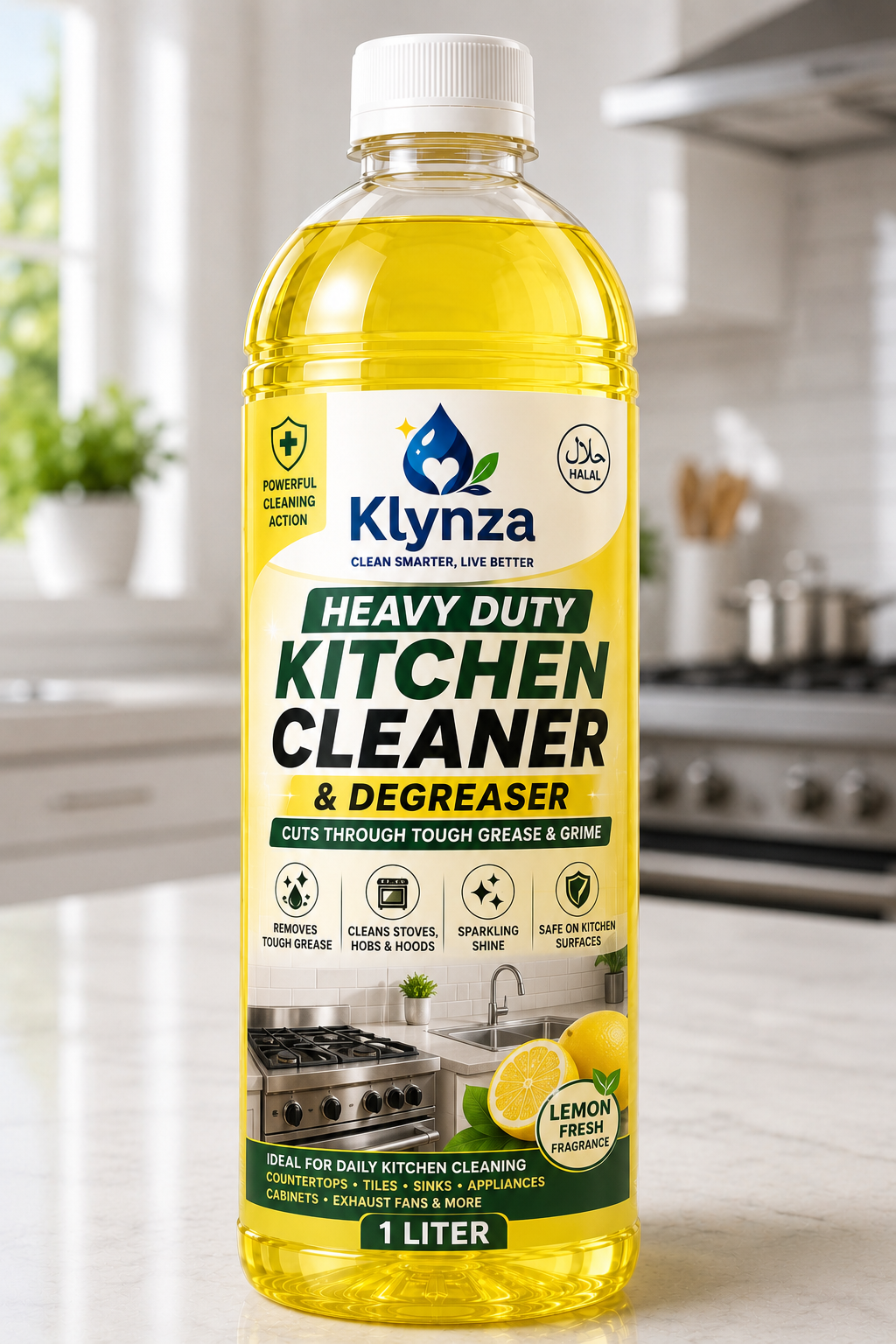 Klynza Heavy-Duty Kitchen Cleaner & Degreaser 1 Litre
