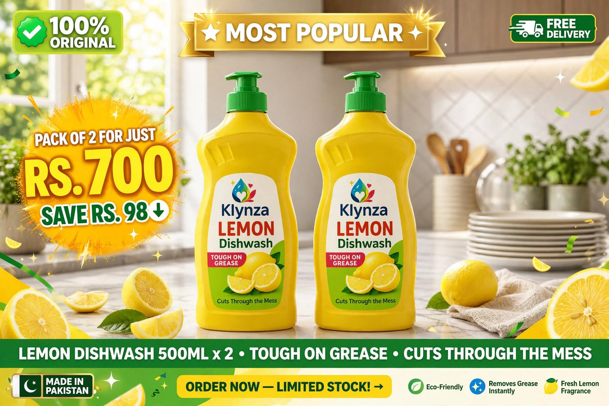 Klynza Lemon Dishwash Liquid - Tough Grease Cleaner