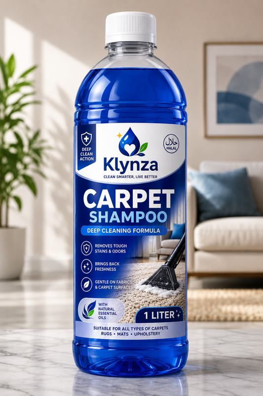 Klynza Carpet Shampoo 1 Litre – Deep Clean Carpet & Rug Cleaner