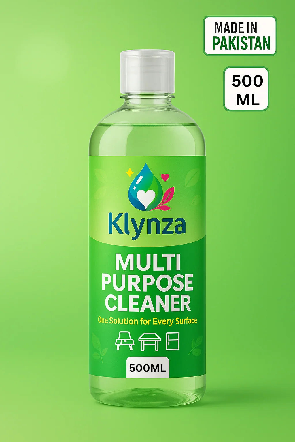 Klynza Multi Purpose Cleaner 500ml - All Surface Cleaning Liquid