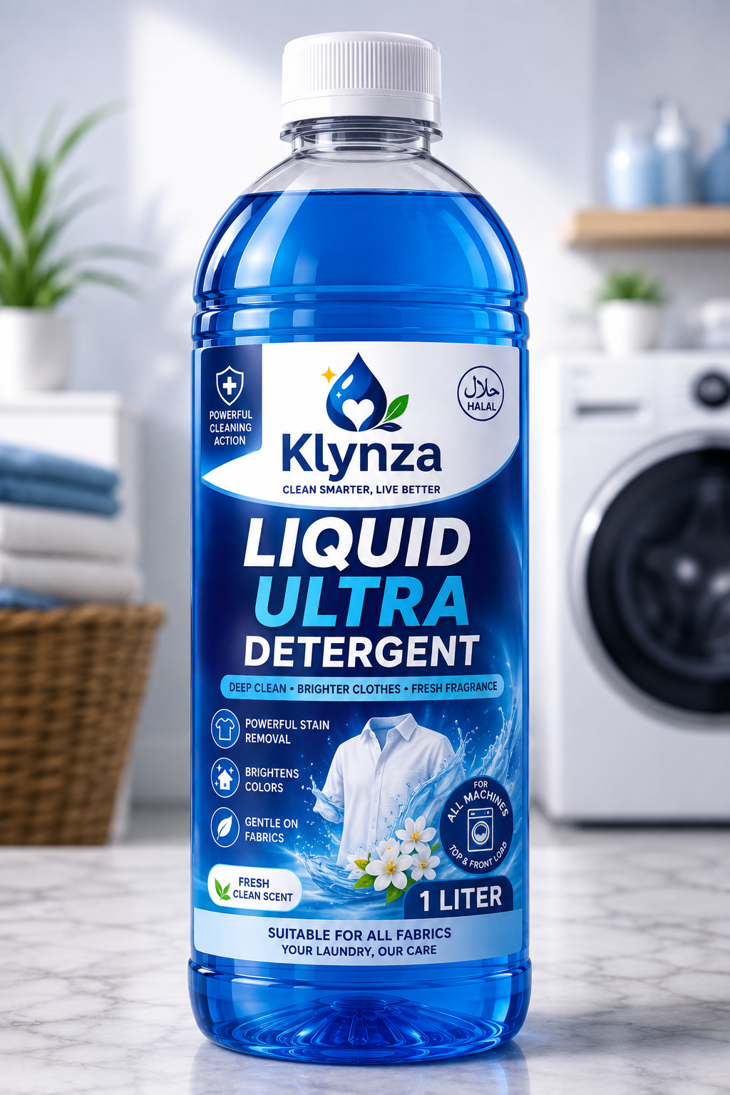 Klynza Liquid Ultra Detergent 1 Litre – Deep Clean Laundry Liquid